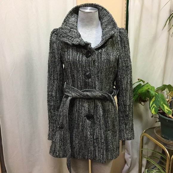 Steve Madden Black and White Coat Size Small - Picture 1 of 9